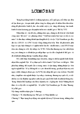 Khóa luận Những thách thức và cơ hội đối với ngành dệt may khi Việt Nam tham gia tổ chức thương mại thế giới