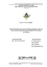 Luận văn Phân tích kết quả hoạt động kinh doanh tại ngân hàng thương mại cổ phần Mỹ Xuyên – An Giang