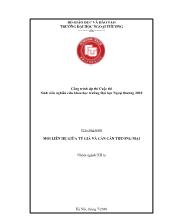 Đề tài Mối liên hệ giữa tỷ giá và cán cân thương mại