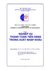 Đề tài Nghiệp vụ thanh toán tiền hàng trong xuất nhập khẩu tại công ty xuất nhập khẩu An Giang Angimex