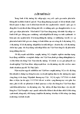 Đề tài Thực trạng và giải pháp thúc đẩy xuất khẩu hàng Việt Nam sang thị trường Mỹ