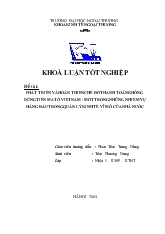Khóa luận Phát triển và hoàn thiện chế độ thanh toán không dùng tiền mặt ở Việt Nam – một trong những nhiệm vụ hàng đầu trong quản lý kinh tế vĩ mô của Nhà nước