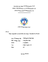 Chuyên đề Thực trạng dịch vụ vận tải biển của công ty VinaShin New World