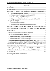 Đề tài Ảnh hưởng của các cam kết trong tổ chức thương mại quốc tế đến hoạt động đầu tư nước ngoài của Việt Nam và giải pháp