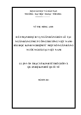 Luận văn Đẩy mạnh dịch vụ ngân hàng bán lẻ tại ngân hàng thương mại cổ phần công thương Việt Nam: Bài học kinh nghiệm từ một số ngân hàng nước ngoài tại Việt Nam