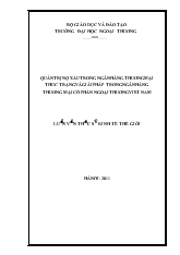 Luận văn Quản trị nợ xấu trong ngân hàng thương mại: Thực trạng và giải pháp trong ngân hàng thương mại cổ phần ngoại thương Việt Nam