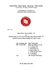 Tiểu luận Thương mại điện tử và triển khai ứng dụng thương mại điện tử trong doanh nghiệp ở Việt Nam