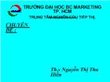 Chuyên đề Giao tiếp trong hoạt động quản trị kinh doanh