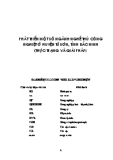 Đề tài Phát triển một số ngành nghề thủ công nghiệp ở huyện Từ Sơn, tỉnh Bắc Ninh: Thực trạng và giải pháp