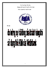 Đề tài Đo lường sự hài lòng của khách hàng khi sử dụng thẻ ATM của VietinBank