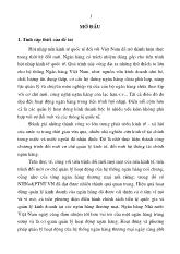 Tóm tắt luận án Quản lý hoạt động kinh doanh của ngân hàng nông nghiệp và phát triển nông thôn Việt Nam trong tiến trình hội nhập kinh tế quốc tế