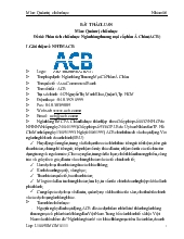 Đề tài Phân tích chiến lược ngân hàng thương mại cổ phần Á Châu ACB