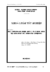 Khóa luận Phát triển doanh nghiệp nhỏ và vừa ở nông thôn Việt Nam trong quá trình công nghiệp hóa