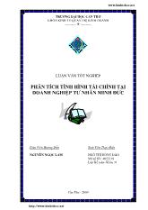 Luận văn Phân tích tình hình tài chính tại doanh nghiệp tư nhân Minh Đức