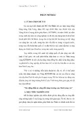Luận văn Tác động đầu tư công đến tăng trưởng của tỉnh Long An