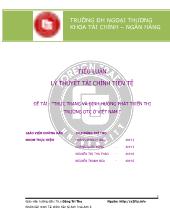 Tiểu luận Thực trạng và định hướng phát triển thị trường OTC ở Việt Nam
