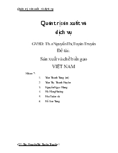 Đề tài Sản xuất và chế biến gạo Việt Nam