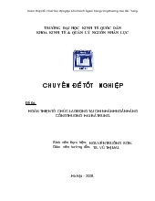 Chuyên đề Hoàn thiện tổ chức lao động tại chi nhánh ngân hàng công thương Hai Bà Trưng