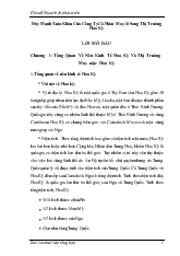 Đề tài Đẩy mạnh xuất khẩu của công ty cổ phần may 10 sang thị trường Hoa Kỳ