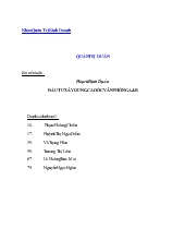 Tiểu luận Hoạch định dự án đầu tư xây dựng cao ốc văn phòng A&B