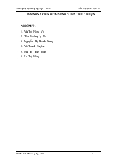 Tiểu luận Rủi ro trong phương thức thanh toán nhờ thu