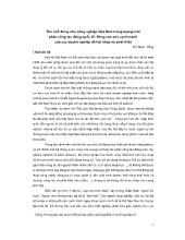 Tìm chỗ đứng cho công nghiệp Việt Nam trong mạng lưới phân công lao động quốc tế: Nâng cao sức cạnh tranh của các doanh nghiệp để hội nhập và phát triển