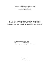 Báo cáo Thực tập tại công ty tư vấn du học quốc tế ICED