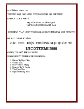 Đề tài Các điều kiện thương mại quốc tế INCOTERMS 2000