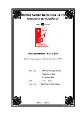 Tiểu luận Chiến lược sản phẩm thị trường cho WPC