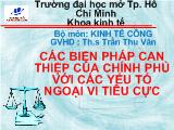 Đề tài Các biện pháp can thiệp của Chính phủ với các yếu tố ngoại vi tiêu cực