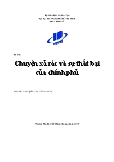 Đề tài Chuyện xả rác và sự thất bại của Chính phủ