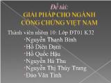 Đề tài Giải pháp cho ngành công chứng Việt Nam