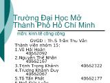 Đề tài Tính không hiệu quả của việc cung cấp tư nhân hàng hóa công xe buýt