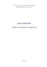 Báo cáo Phân tích công ty cổ phần sữa Việt Nam