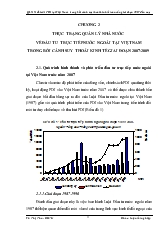 Đề tài Thực trạng quản lý Nhà nước về đầu tư trực tiếp nước ngoài tại Việt Nam trong bối cảnh suy thoái kinh tế giai đoạn 2007-2009