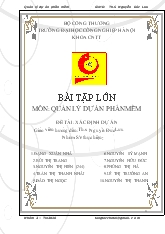 Đề tài Xác định dự án