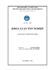 Khóa luận Thực trạng và một số giải pháp nhằm nâng cao hiệu quả sử dụng vốn tại xí nghiệp bao bì Hùng Vương