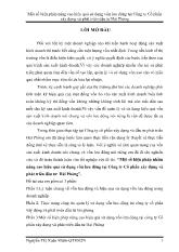 Luận văn Một số biện pháp nhằm nâng cao hiệu quả sử dụng vốn lưu động tại công ty cổ phần xây dựng và phát triển đầu tư Hải Phòng