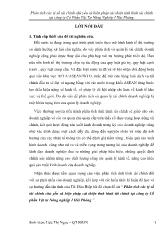 Luận văn Phân tích các tỷ số tài chính chủ yếu và biện pháp cải thiện tình hình tài chính tại công ty cổ phần vật tư nông nghiệp I Hải Phòng