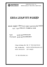 Khóa luận Hoàn thiện công tác đào tạo nguồn nhân lực tại công ty TNHH S.C.O.M