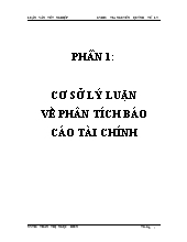 Luận văn Phân tích báo cáo tài chính công ty cổ phần dầu thực vật Tân Bình năm 2007 và năm 2008