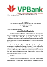 Báo cáo Thực tập tại ngân hàng thương mại cổ phần Việt Nam Thịnh Vượng VPBank
