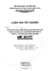 Luận văn Một số giải pháp chiến lược hạ giá thành sản xuất nâng cao năng lực cạnh tranh sản phẩm tại công ty cổ phần gạch ngói Nhị Hiệp