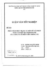 Luận văn Phân tích thực trạng và một số giải pháp nâng cao kết quả kinh doanh của công ty cổ phần viễn thông VTC