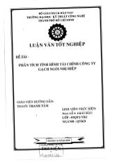 Luận văn Phân tích tình hình tài chính công ty gạch ngói Nhị Hiệp