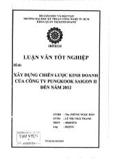 Luận văn Xây dựng chiến lược kinh doanh của công ty PungKook Saigon II đến năm 2012