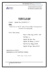 Tiểu luận Trình bày cơ cấu tổ chức, bộ máy điều hành, quản lý của công ty SAFCO
