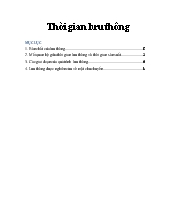 Đề tài Thời gian lưu thông