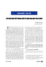Cải cách kinh tế ở Trung Quốc và Việt Nam: Một vài so sánh