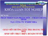 Khóa luận Phát triển sản phẩm mới 